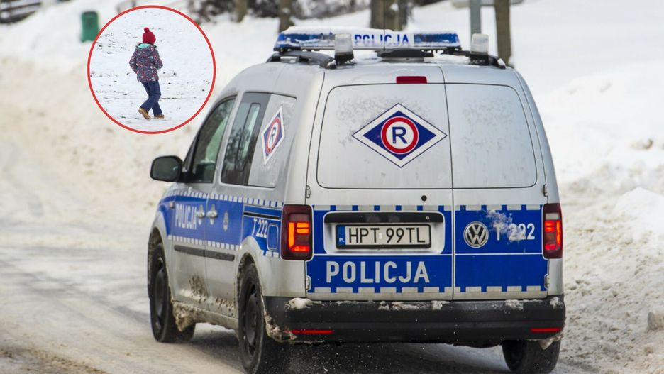 12-latka spacerowała po ulicy w samej pidżamie. Była zmarznięta i przemoczona