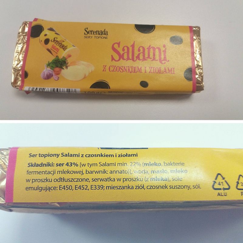 Serek topiony z czosnkiem i ziołami