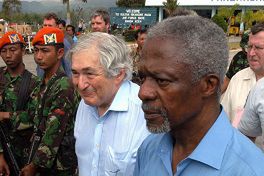 Annan przyjechał zobaczyć zniszczenia po tsunami