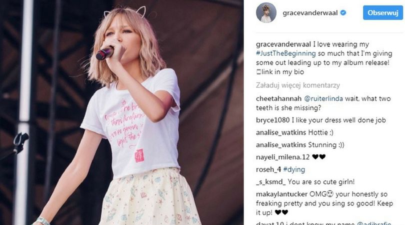 Grace VanderWaal podczas występu