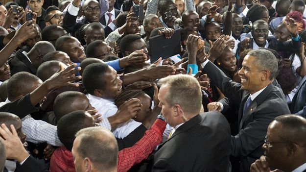 Wystąpienia Baracka Obamy słuchało 4,5 tysiąca osób zgromadzonych na stadionie w Nairobi