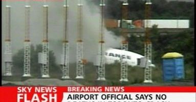 Spłonął samolot linii Air France