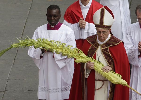 Papież Franciszek odprawił mszę św. w Niedzielę Palmową