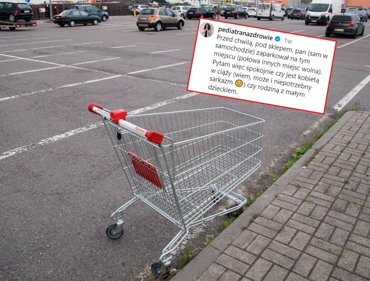Awantura na parkingu. Lekarka wściekła na zachowanie ojca