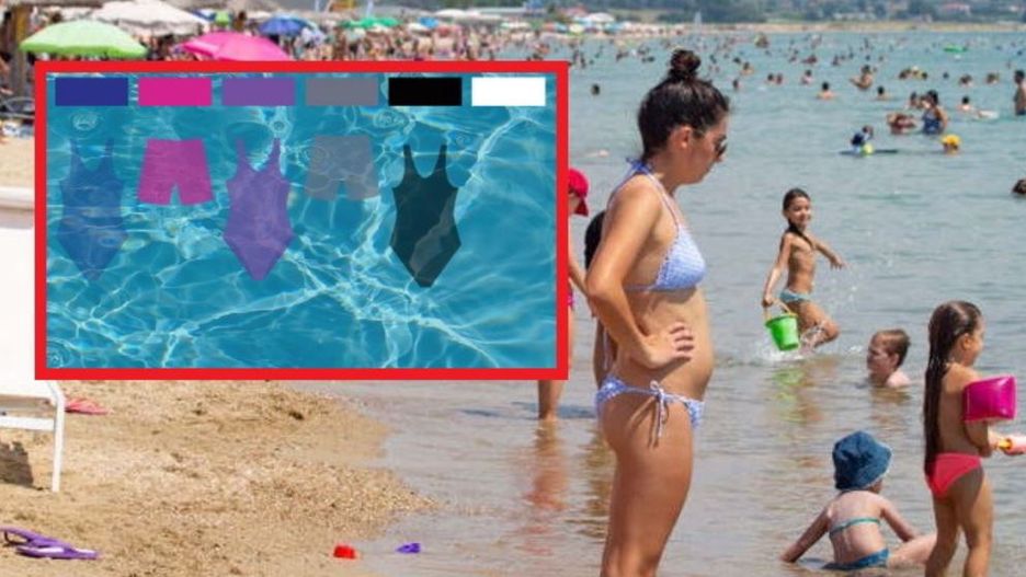 Najlepiej zakładać do wody stroje w odcieniach jasnoróżowego lub ewentualnie pomarańczowego