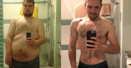 Jadł 2200 kalorii dziennie. Schudł 80 kg (WIDEO)