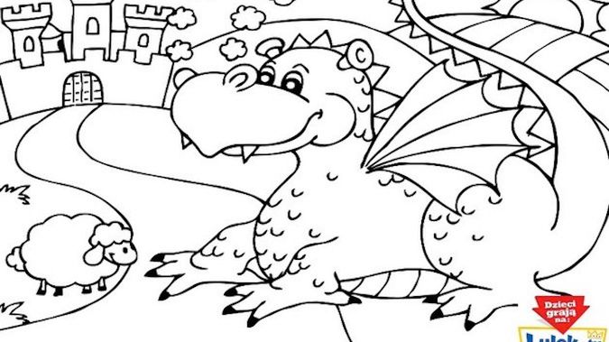 Smok - kolorowanka