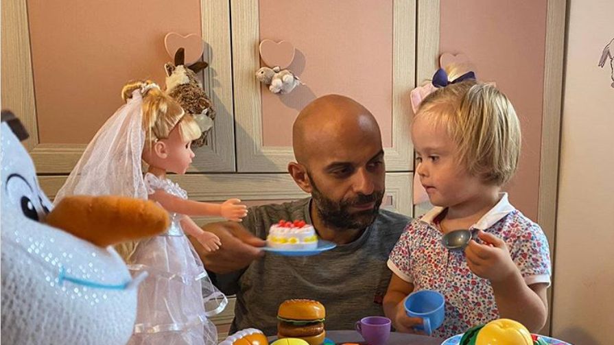 Luca ze swoją córką