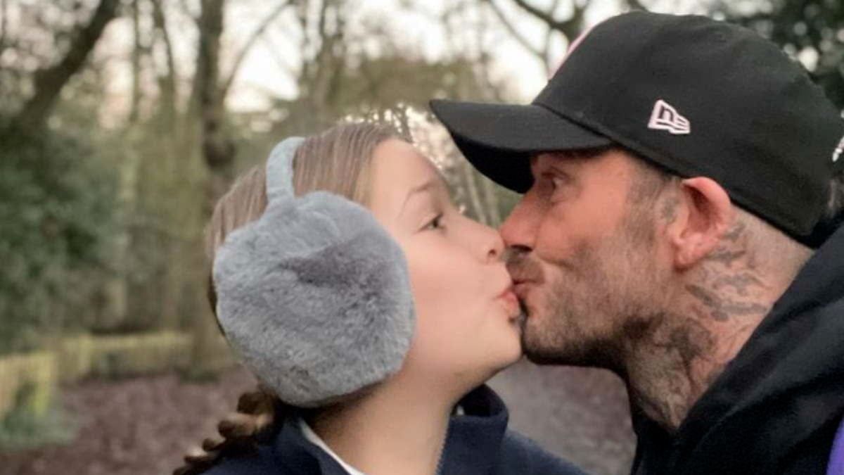 David Beckham całuje córkę w usta. Zdjęcie wywołało burzę wśród internautów