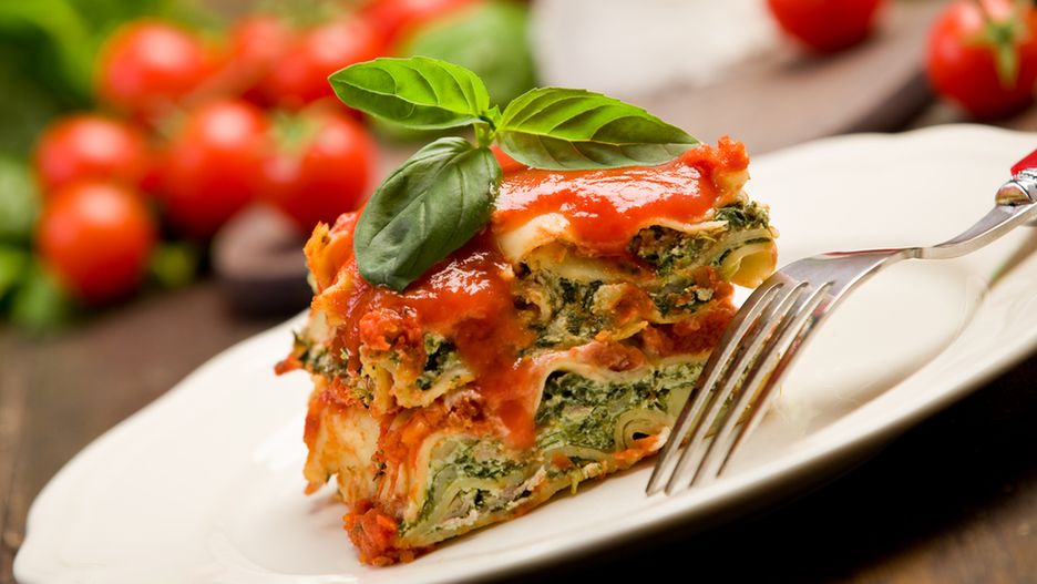 Lasagne ze szpinakiem dla mamy karmiącej