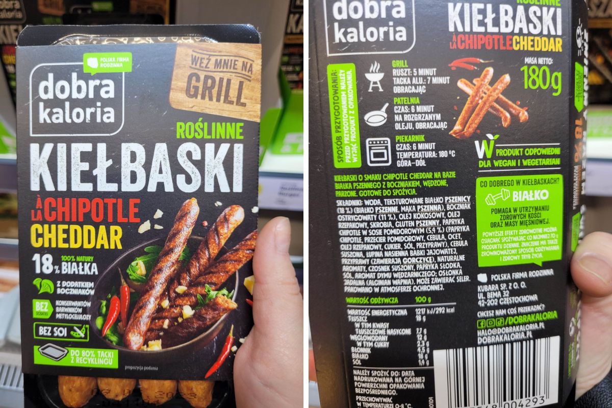 Dobra Kaloria. Kiełbaski o smaku chipotle cheddar