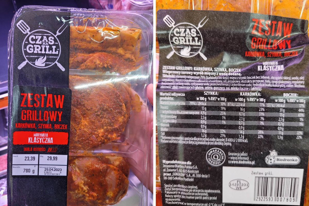 Czas na grill. Zestaw grillowy. Karkówka, szynka, boczek