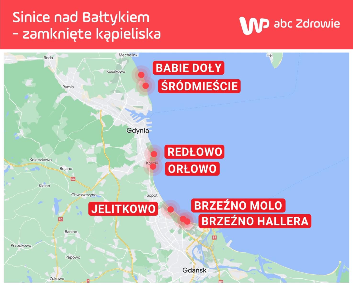 Sanepid zamknął siedem kąpielisk z powodu sinic