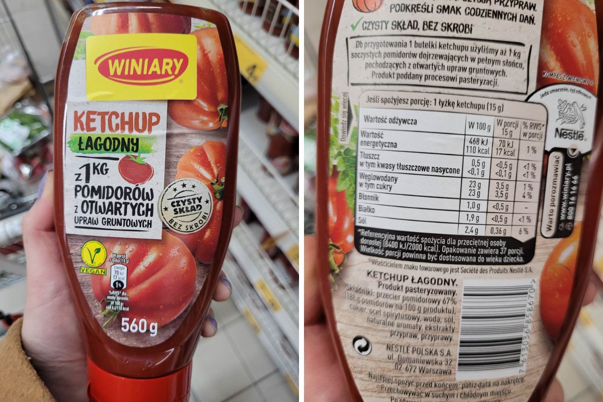 Winiary. Ketchup łagodny