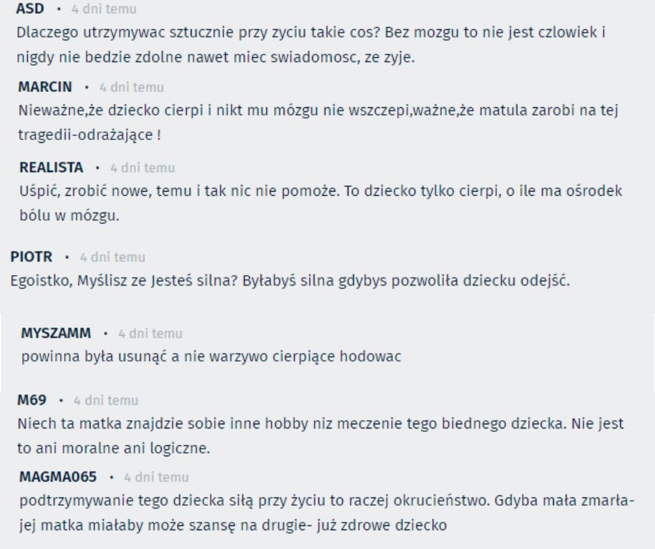 To tylko niektóre komentarze, jakie pojawiły się pod naszym tekstem
