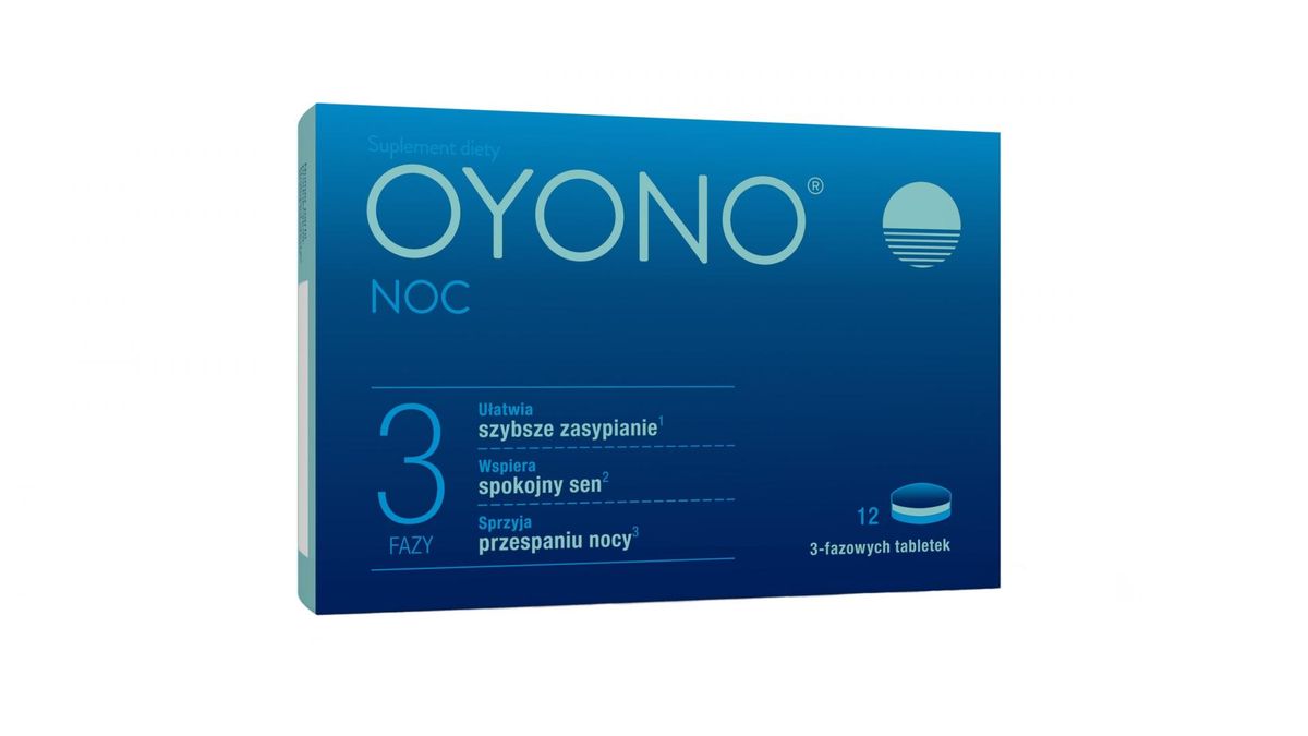 OYONO® NOC.  Nowość: trójfazowy preparat na zdrowy sen