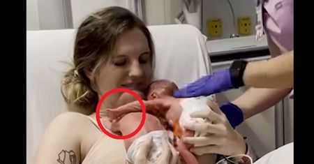 Niezwykłe nagranie. Pokazała pierwsze spotkanie bliźniaków