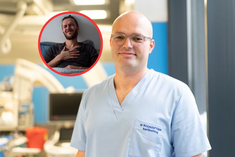 "Najmłodszy pacjent miał 34 lata". Kardiochirurg o przyczynach niewydolności serca
