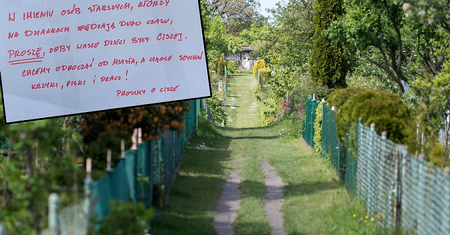 List od działkowców oburzył rodziców. "Ciągle słychać krzyki, piski i płacz"