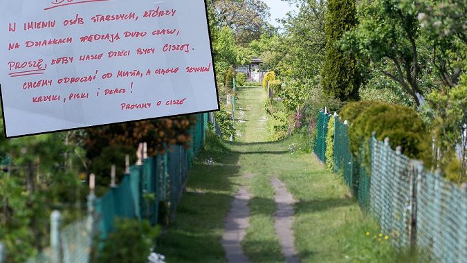 Pojechali z dziećmi na działkę. Na furtce zobaczyli list od sąsiadów: "ciągle słychać krzyki, piski i płacz"