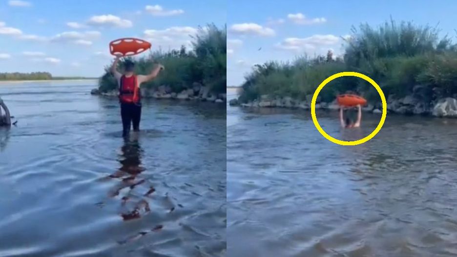 Uważaj nad wodą. Ratownik pokazał, jak zdradliwe bywa dno