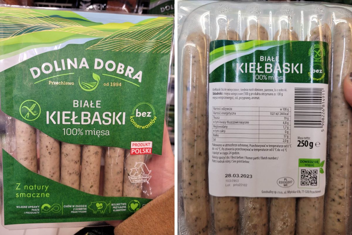 Dolina Dobra Białe kiełbaski