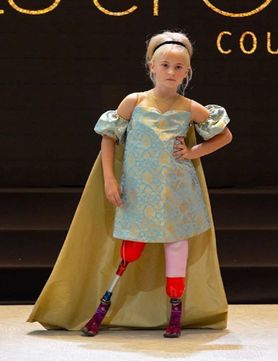 Daisy-May Demetre: 9-letnia modelka bez nóg podbija światowe wybiegi