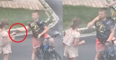 Najpierw się wzruszył, potem przeraził. Tak "bawią się" dzieci