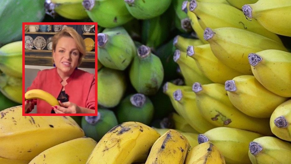 Czy banany trzeba myć przed obraniem ze skórki? Katarzyna Bosacka rozwiewa wątpliwości