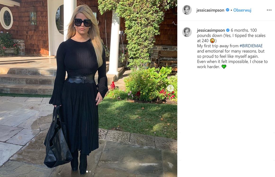 Jessica Simpson schudła 45 kilogramów