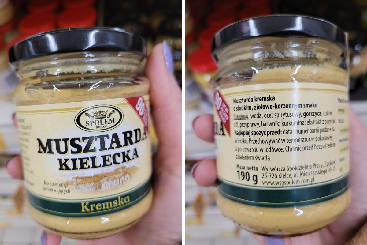 Społem. &quot;Musztarda kielecka kremska&quot;