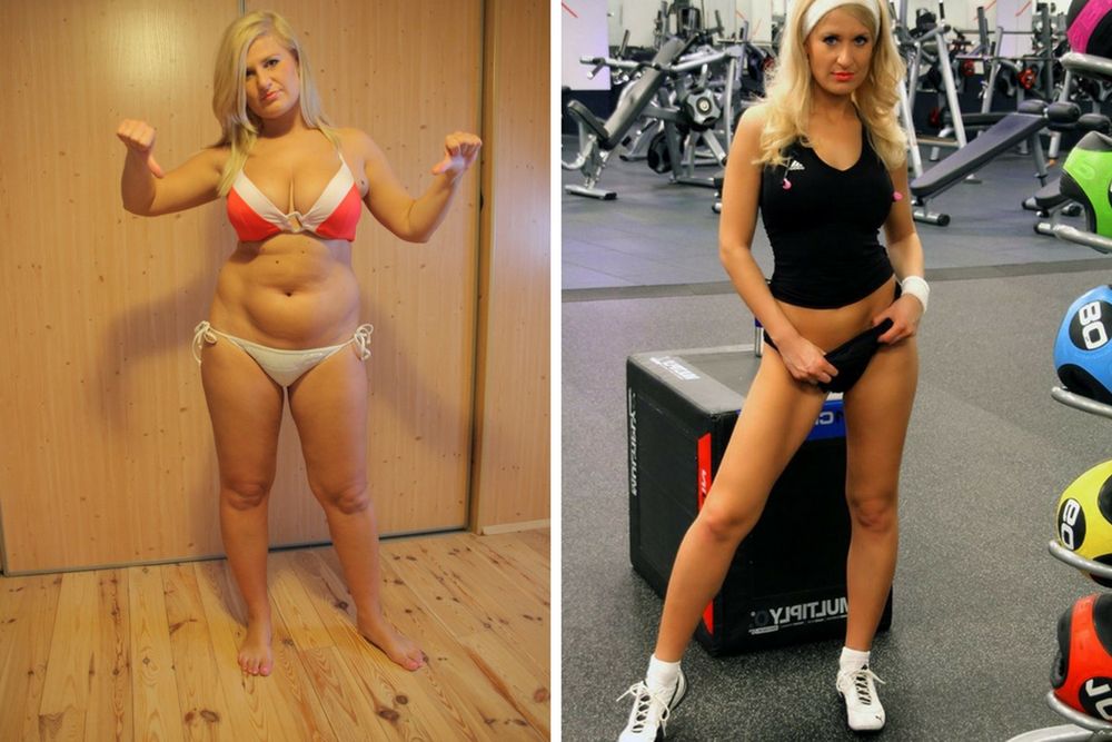 Edyta przed i po metamorfozie