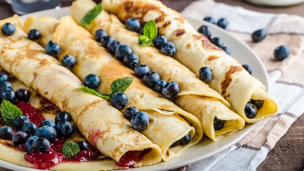 Naleśniki z jagodami