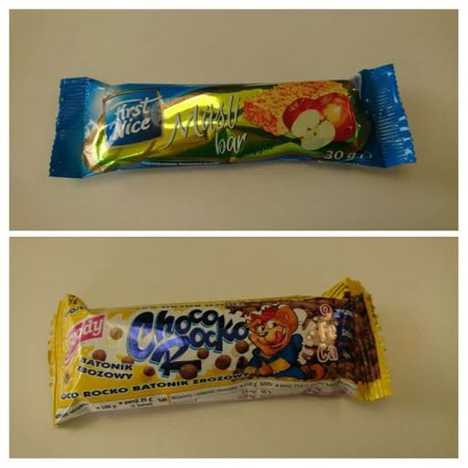 Batoniki musli zawierają duże ilości tłuszczy: oleju rzepakowego, palmowego i tłuszczu z nasion masłosza