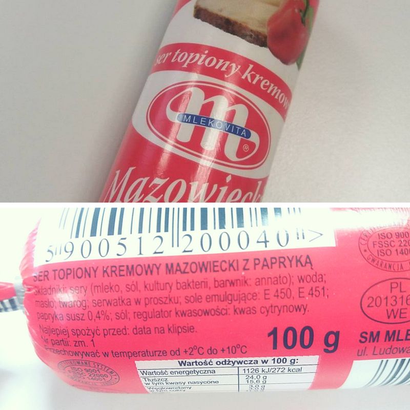 Serek topiony z papryką