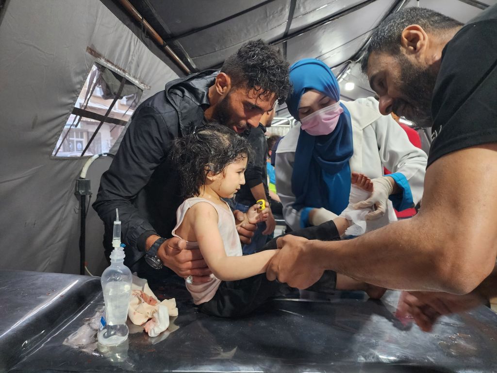 Dziecko ranne w wyniku ataku na Rafah