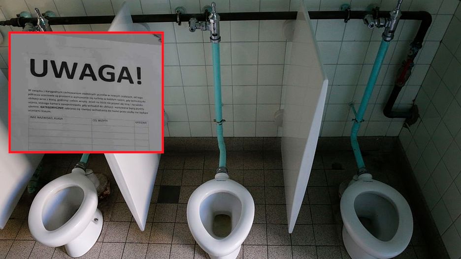 Na drzwiach szkoły zawisł "rejestr toaletowy". Dyrektorka skrytykowała uczniów