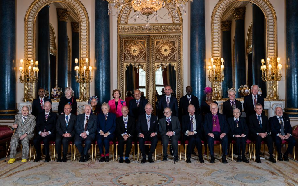 Dr Ramakrishnan na lunchu z okazji wręczenia Orderu Zasług w Pałacu Buckingham, listopad 2022