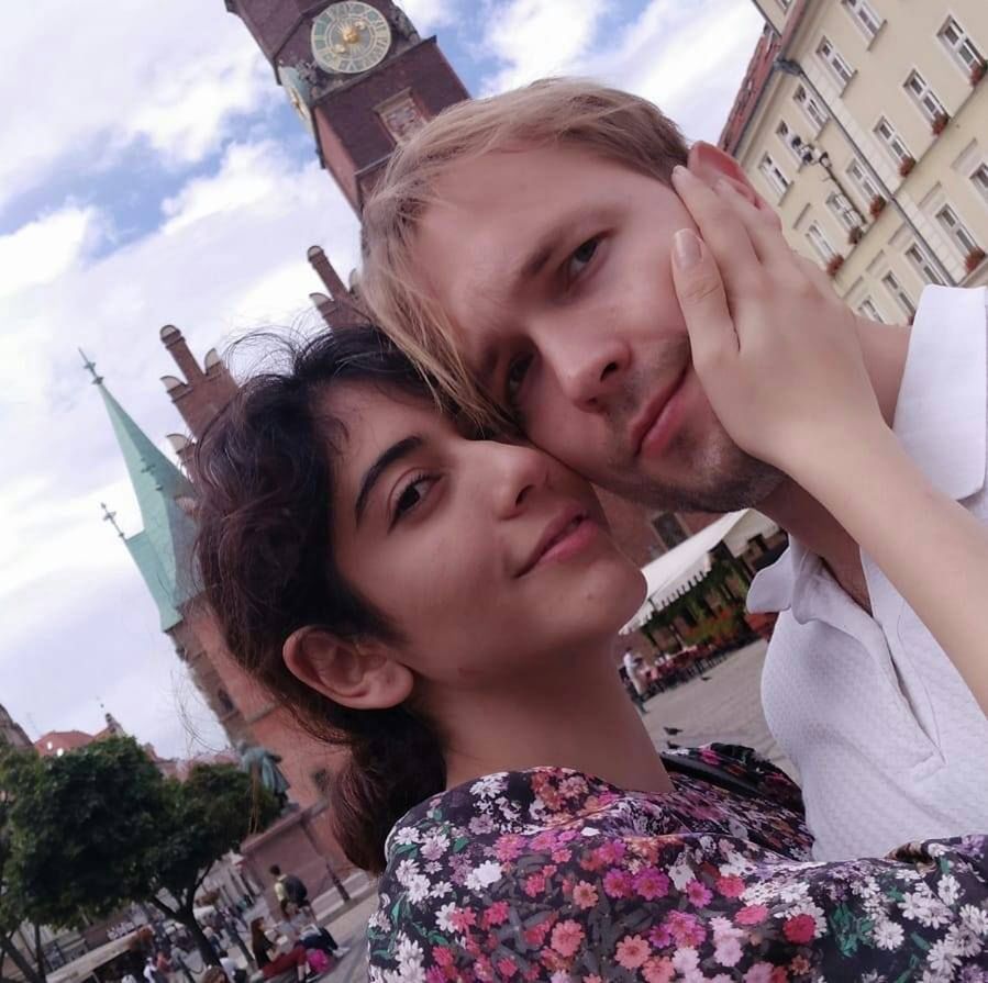 Maciej Król z żoną