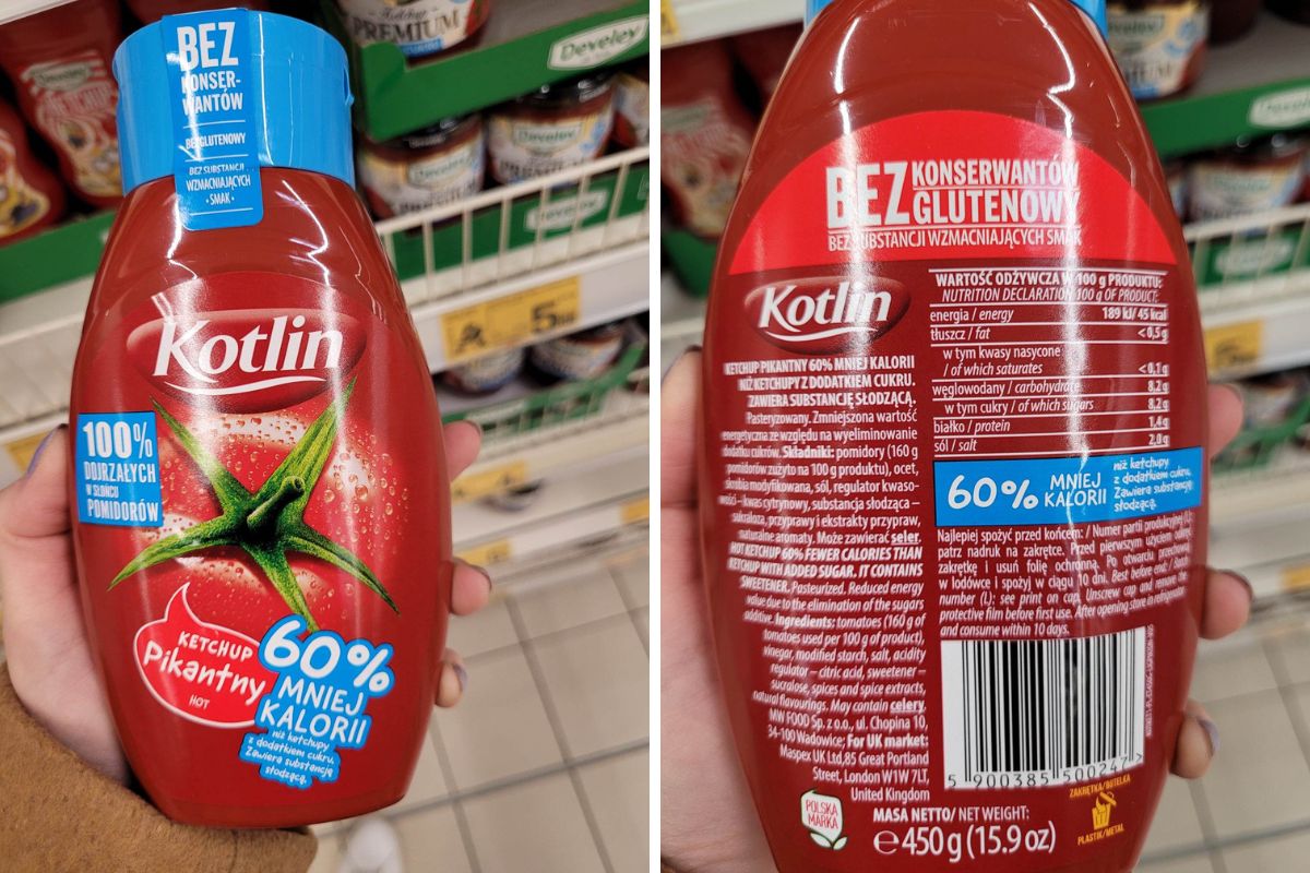 Kotlin. Ketchup pikantny. 60 proc. mniej kalorii