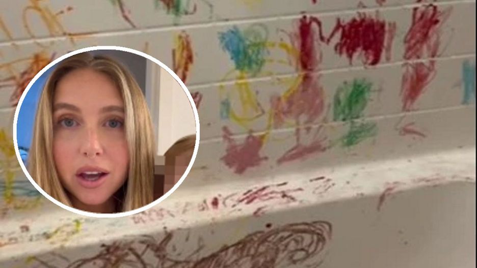 Chciałam być zabawną mamą, więc kupiłam „zmywalne” kredki dla syna do wanny, teraz nie mogę ich zmyć