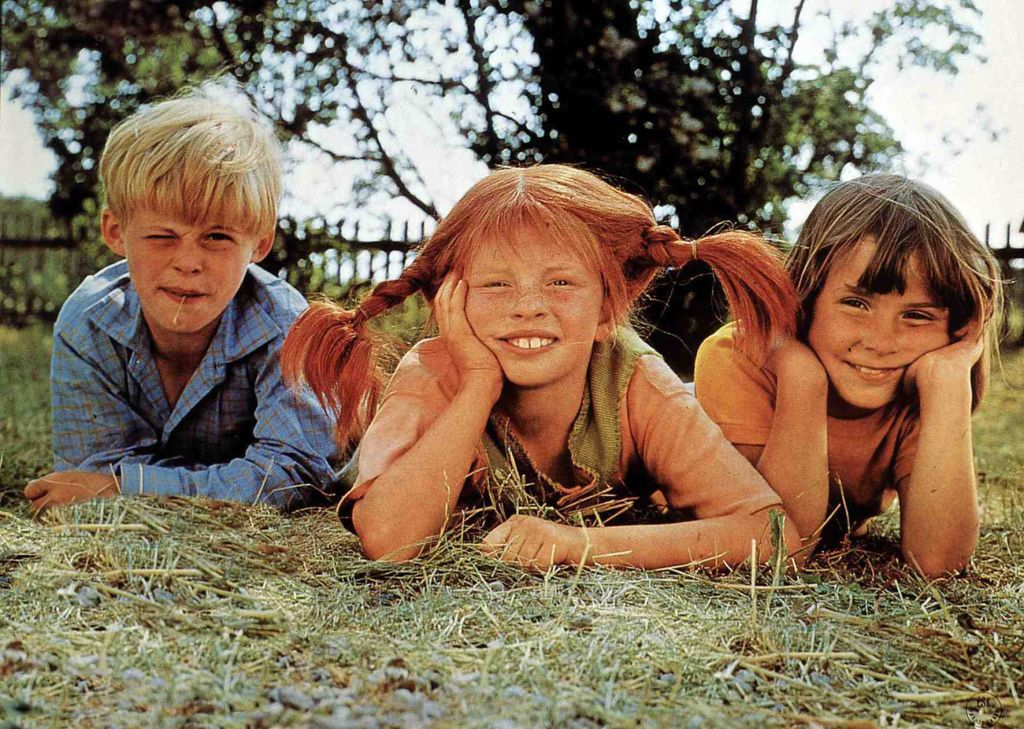 Rude warkocze i piegi to znaki rozpoznawcze Pippi