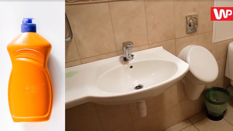 Płyn do mycia naczyń na zapchaną toaletę