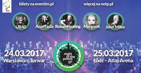 Night of the Proms – wyjątkowe muzyczne show łączące muzykę rozrywkową z muzyką klasyczną – już w marcu w Łodzi i w Warszawie