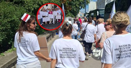 Obrońcy porodówki w Bieszczadach protestują w Warszawie. "Nie walczymy o luksus, tylko o bezpieczeństwo"