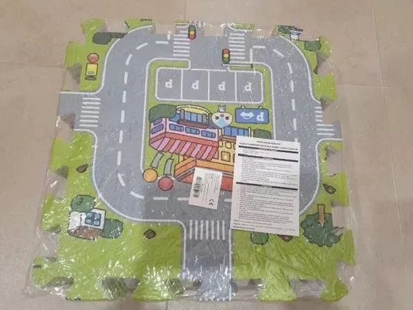 Puzzle piankowe mata dla dzieci ulica 31 x 31 cm