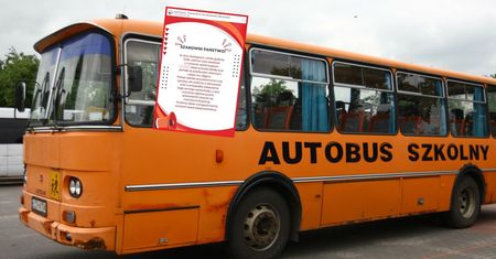 Robili zdjęcia autobusowi z dziećmi. Odwiedziła ich policja