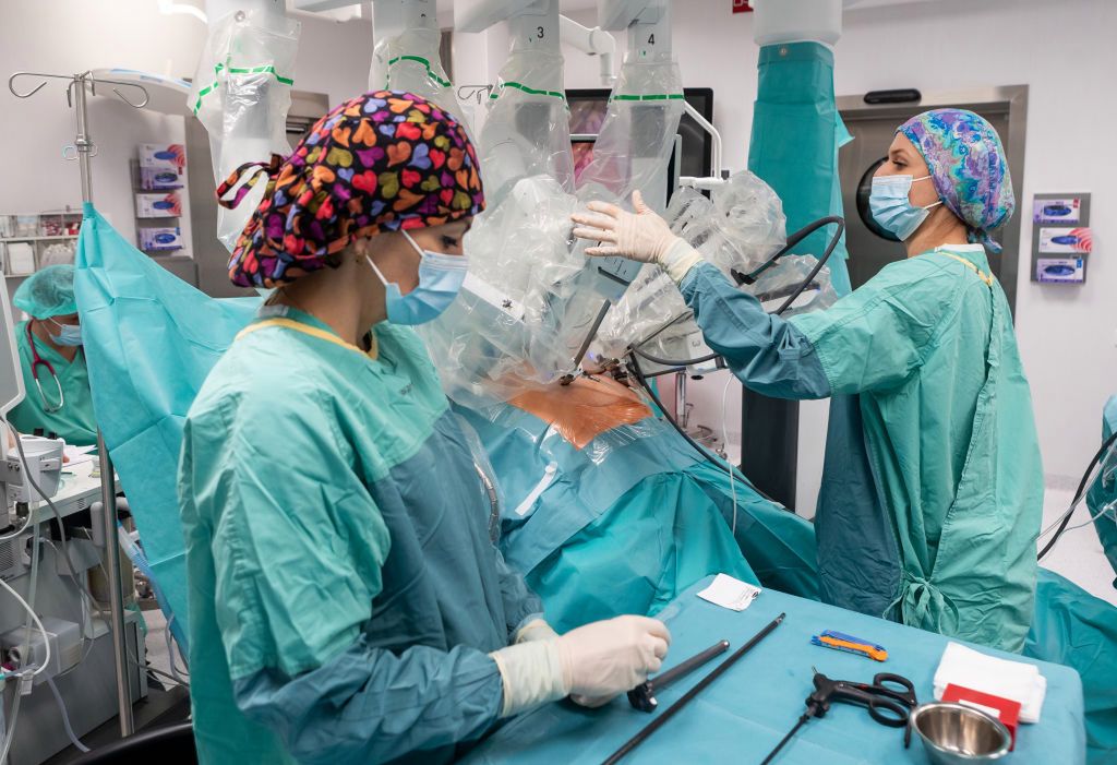 Operacja z użyciem robota da Vinci