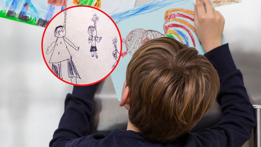 Rysunek chłopca zaniepokoił pedagoga i rodziców