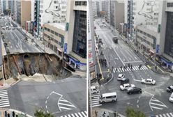 Gigantyczna dziura w jezdni naprawiona w 48 godzin. Tak się buduje w Japonii